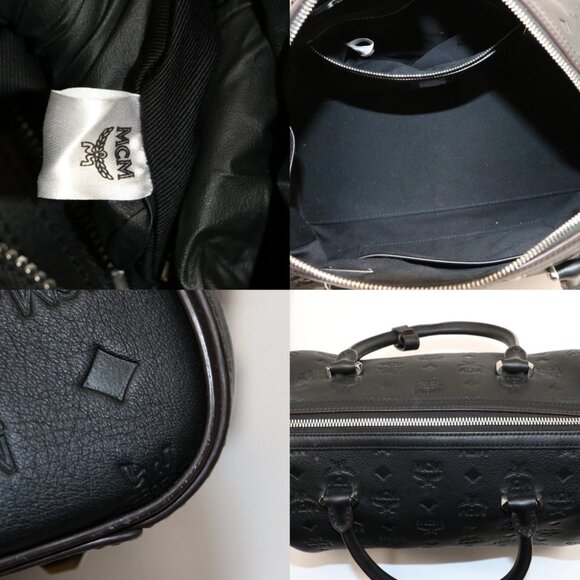 MCM Calfskin Ottomar Monogram Essential Boston Bag - Picture 15 of 15